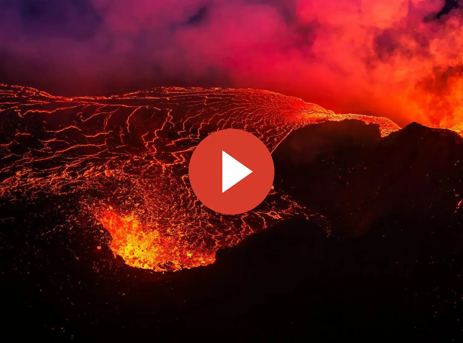 熔岩视频档案馆 - 无限臀山 4K火山喷发影像